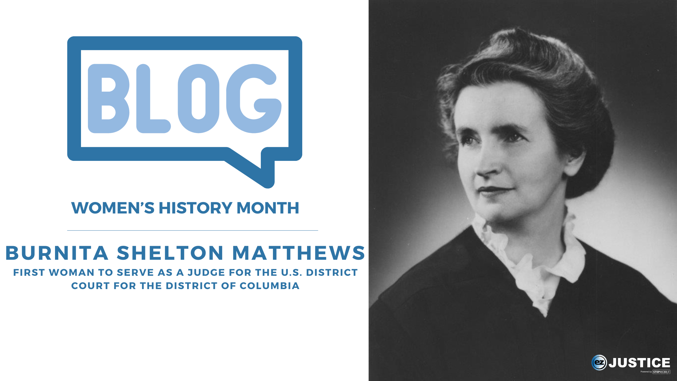 Burnita Shelton Matthews Blog Post for Women's History Month