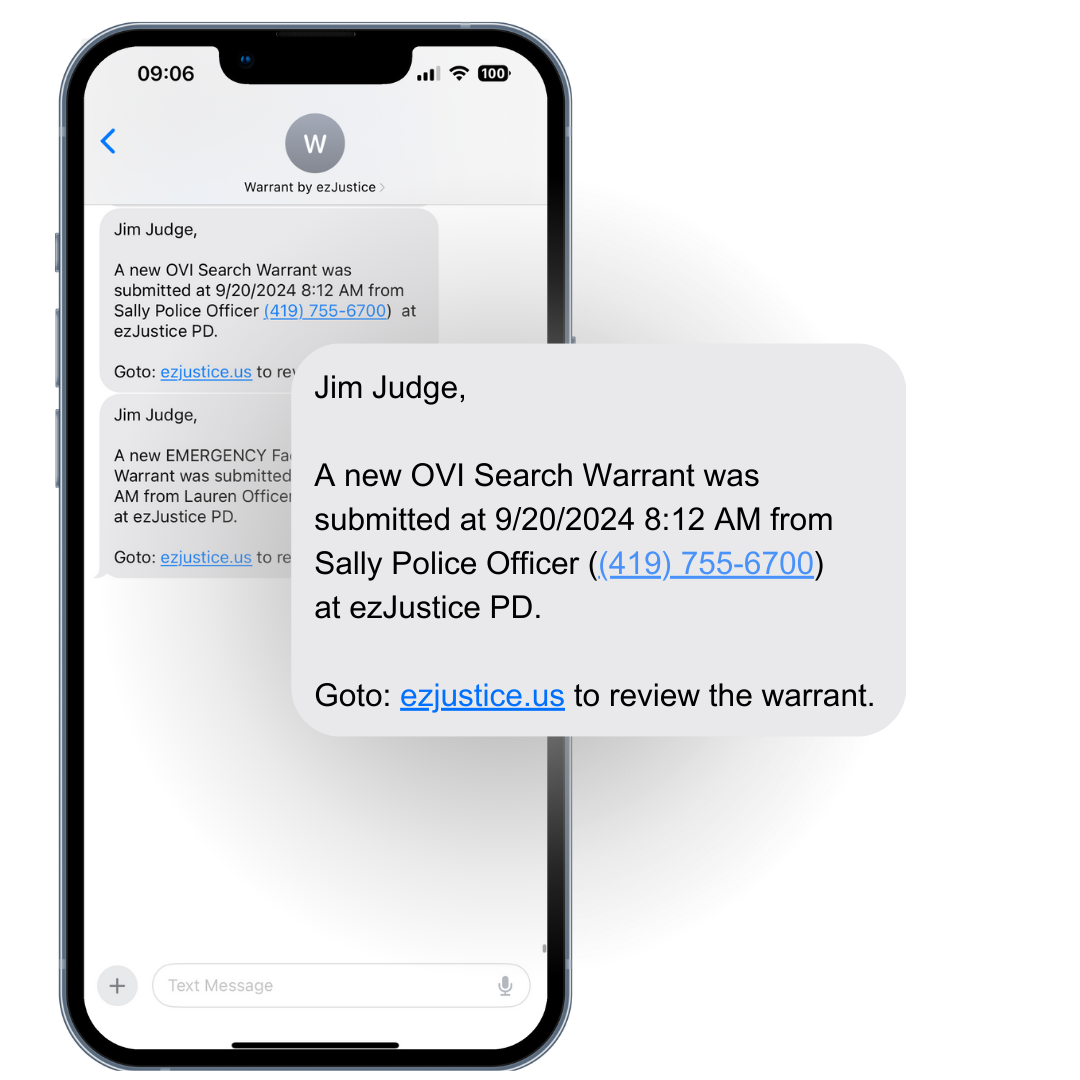 Judge Text Reminder